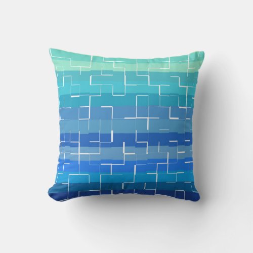 Multicolor Striped Pattern Throw Pillow