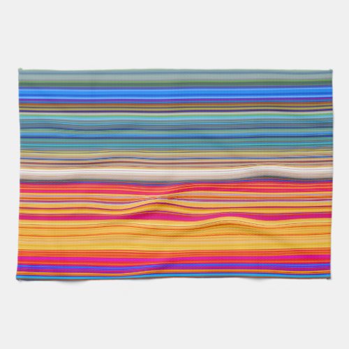 Multicolor Striped Pattern Towel