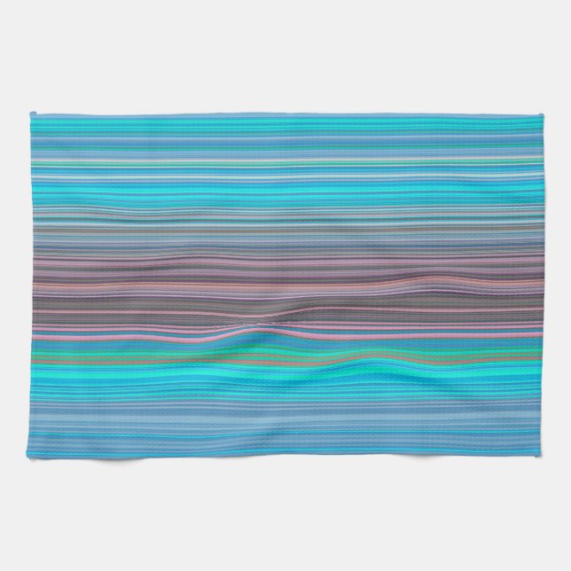 Multicolor Striped Pattern Towel (Horizontal)