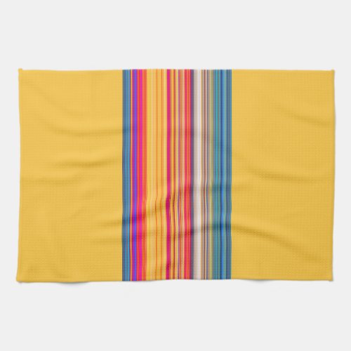 Multicolor StripedRed Pattern Kitchen Towel