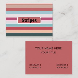 Multicolor Stripes Business Card