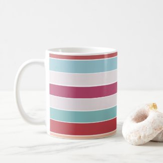 Multicolor Stripes Coffee Mug