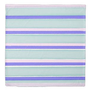 Multicolor stripes design duvet cover
