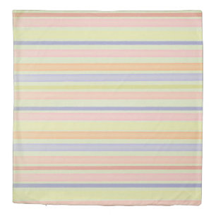 Multicolor stripes design duvet cover