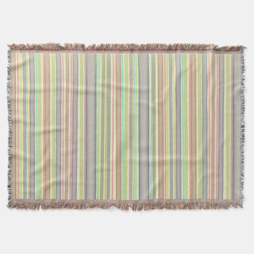 Multicolor stripes design throw blanket