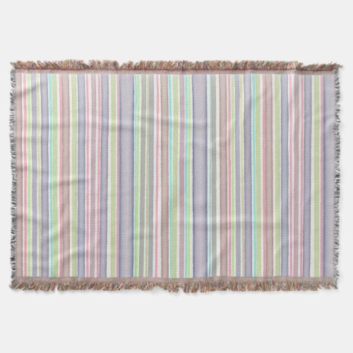 Multicolor stripes design throw blanket