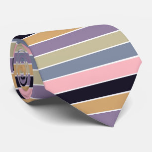 multicolor stripes pattern tie
