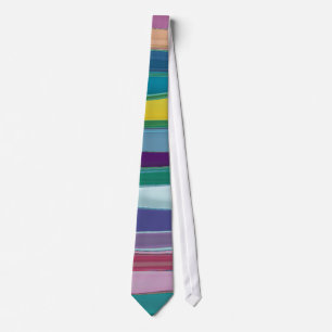 Multicolor stripes tie