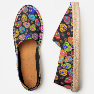 Multicolor Sugar Skulls Espadrilles
