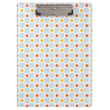 Multicolor Sunburst Checkerboard Clipboard