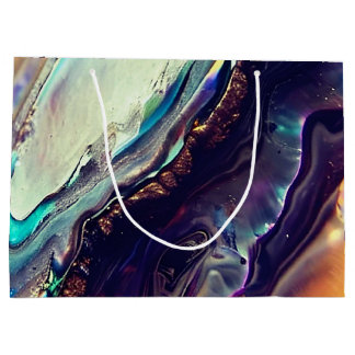 Multicolor Swirling Stripes of Igneous Rock  Large Gift Bag