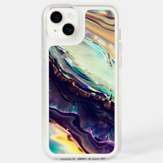 Multicolor Swirling Stripes of Igneous Rock  Speck iPhone 14 Plus Case