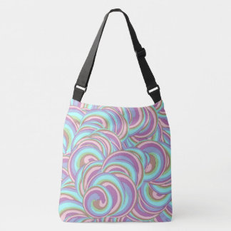 Multicolor Swirls Pattern Crossbody Bag