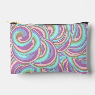 Multicolor Swirls Pattern Small Accessory Pouch