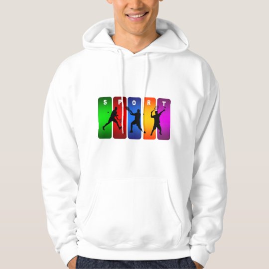 Multicolor Tennis Emblem (Male) Hoodie