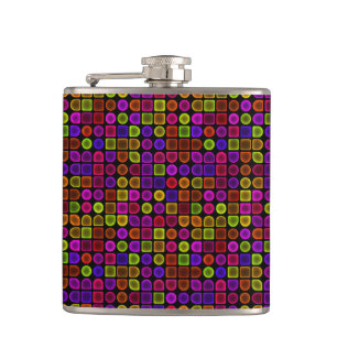 Multicolor Texture Flask