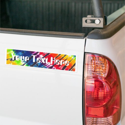 Multicolor TieDye Bumper Sticker Zazzle