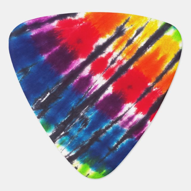 Multicolor Tie-Dye Guitar Pick (Front)