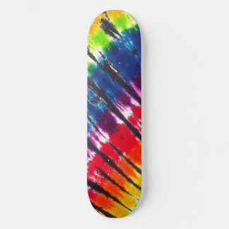 Multicolor Tie-Dye Skateboard Deck