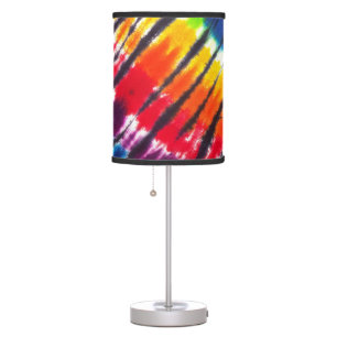 Multicolor Tie-Dye Table Lamp