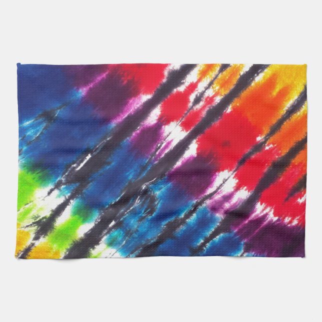 Multicolor Tie-Dye Towel (Horizontal)