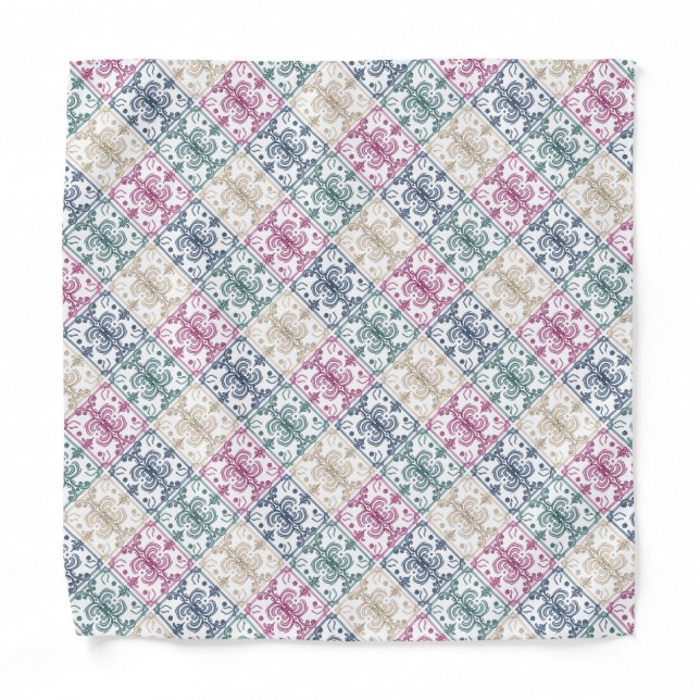 Multicolor Tiles Bandana (Front)