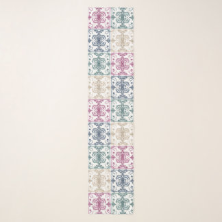 Multicolor Tiles Scarf