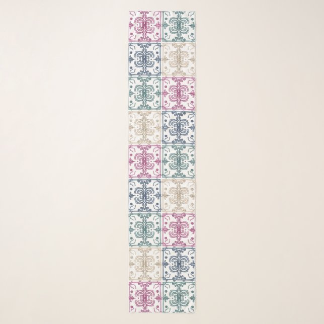 Multicolor Tiles Scarf (Front)