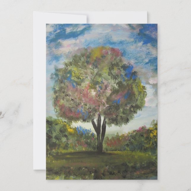 Multicolor Tree Card (Front)