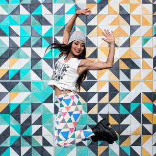 Multicolor Triangle Leggings