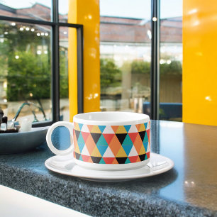 Multicolor Triangle Pattern Bowl