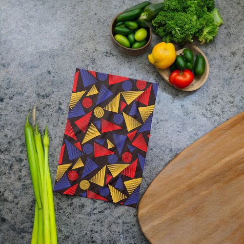 Multicolor Triangle Pattern Kitchen Towel