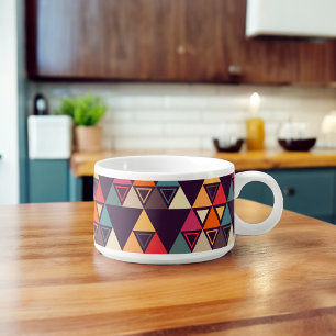 Multicolor Triangle Shapes Bowl