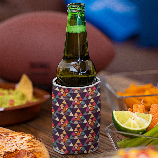 Multicolor Triangle Shapes Cutting Board Can Cooler ( cooler)