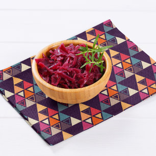 Multicolor Triangle Shapes Cutting Board Cloth Placemat