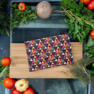 Multicolor Triangle Shapes Kitchen Towel