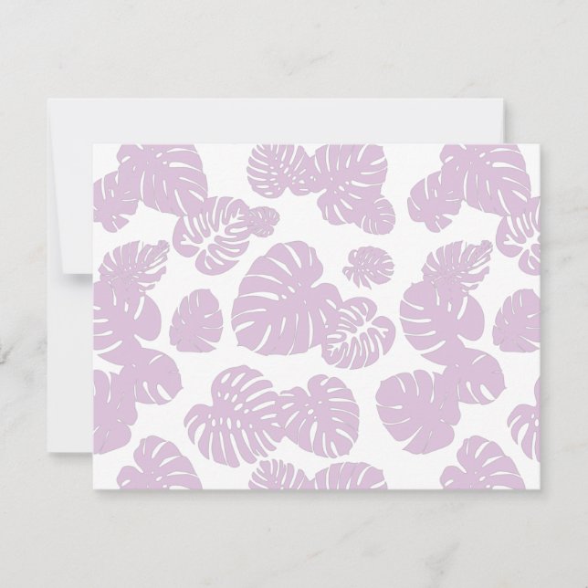 Multicolor Tropical Leaves 10 Note Card (Front)