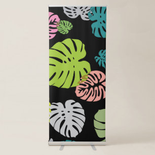Multicolor Tropical Leaves 2Multicolor Tropical Le Retractable Banner