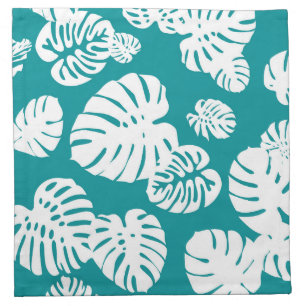 Multicolor Tropical Leaves 3 Cloth Napkin