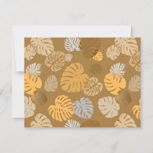 Multicolor Tropical Leaves 6 Note Card