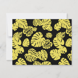 Multicolor Tropical Leaves 7 Note Card