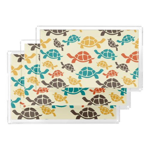 Multicolor Turtle Acrylic Tray