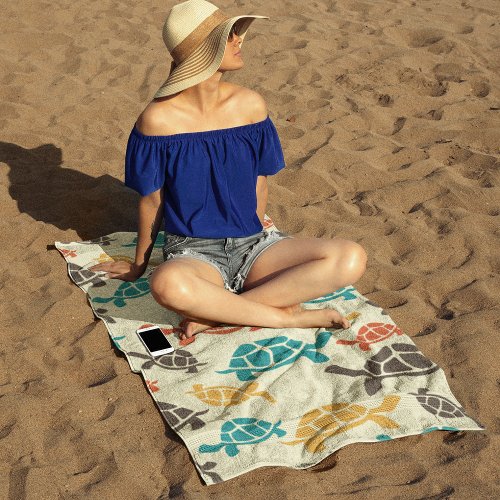 Multicolor Turtle Beach Towel