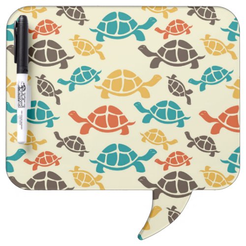 Multicolor Turtle Dry Erase Board