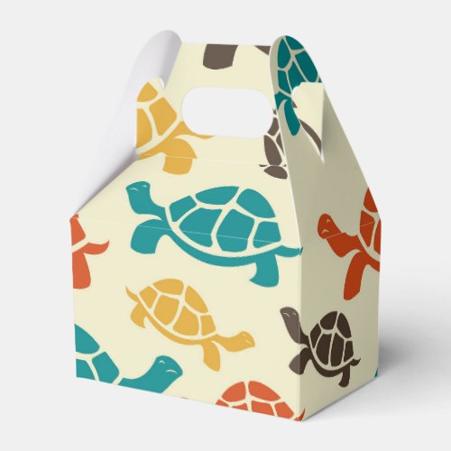 Multicolor Turtle Favor Boxes