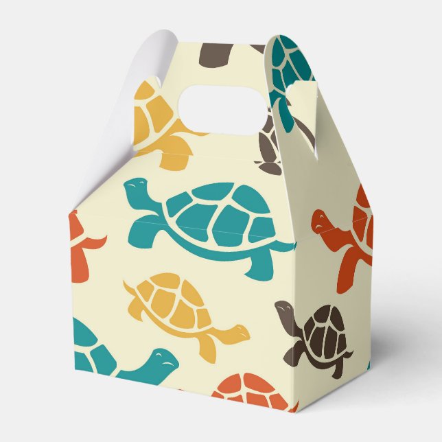 Multicolor Turtle Favor Boxes (Front Side)