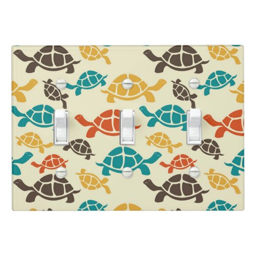 Multicolor Turtle Light Switch Cover