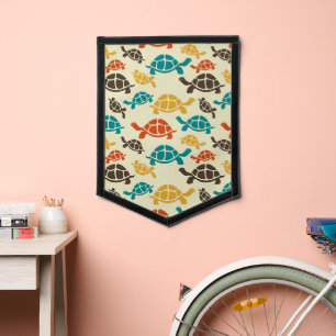 Multicolor Turtle Pennant