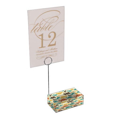 Multicolor Turtle Place Card Holder