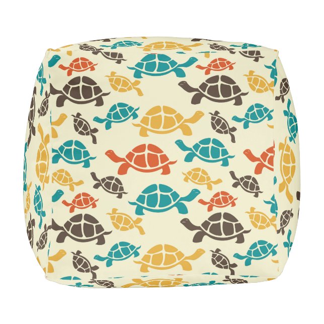 Multicolor Turtle Pouf (Bottom)